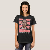 DB Cooper Ugly Christmas Sweater High Jacker Flugz T-Shirt (Vorne ganz)