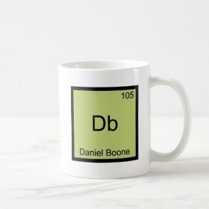 Db - Daniel Boone Funny Chemistry Element Symbol Kaffeetasse