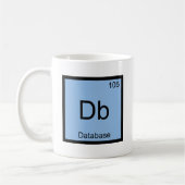 Db - Database Chemistry Element Symbol Funny T-Shi Kaffeetasse (Links)