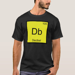 Db - Dezibel Chemie-Element-Symbol Lärm Tee