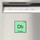 Db - Dingbat Chemistry Element Symbol Funny T-Shir Magnet (In Situ (Geschirrspüler))