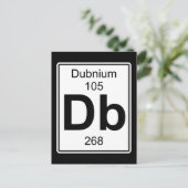 Db - Dubnium Postkarte (Stehend Vorderseite)