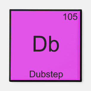 Db - Dubstep-Chemie-Elementsymbol Lustige Musik Magnet