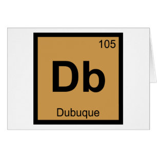 Db - Dubuque Iowa Chemie Periodensystem Symbol