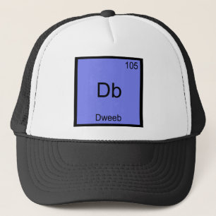 Db - Dweeb Lustiges Chemie-Element-Symbol-T-Shirt Truckerkappe
