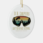 DB kooperiert Skydiving School Portland oregon Keramik Ornament (Rechts)