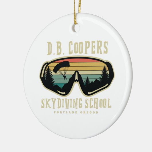 DB kooperiert Skydiving School Portland oregon Keramik Ornament (Links)
