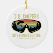 DB kooperiert Skydiving School Portland oregon Keramik Ornament (Hinten)
