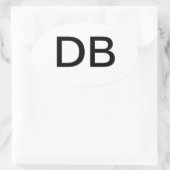 DB OVALER AUFKLEBER (Tasche)