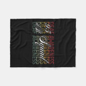 Db Squad Hand Sign Language Hörverlust Bewusstsein Fleecedecke (Vorderseite (Horizontal))