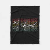 Db Squad Hand Sign Language Hörverlust Bewusstsein Fleecedecke (Vorderseite)