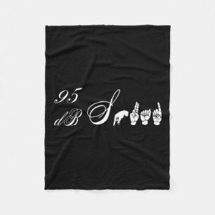 Db Squad Hand Sign Language Hörverlust Bewusstsein Fleecedecke