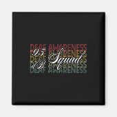 Db Squad Hand Sign Language Hörverlust Bewusstsein Magnet (Vorne)