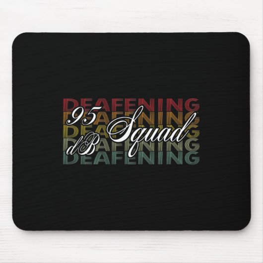 Db Squad Hand Sign Language Hörverlust Bewusstsein Mousepad (Vorne)