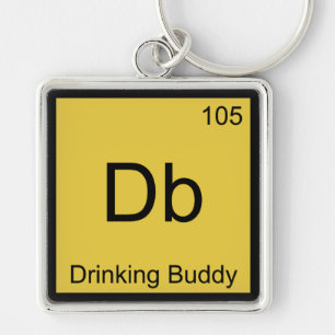 Db - Symbol-T-Shirt für das Trinken von Buddy Chem Schlüsselanhänger