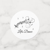 dbl Let's Dance Music Design Custom Platten Konfetti (Klein Vorderseite)