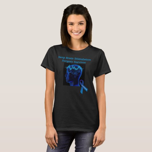 DBS/Cervical Dystonie-Bewusstseins-T-Shirt T-Shirt (Vorne ganz)