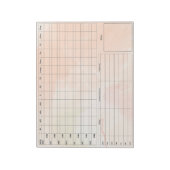 DBT Dairy Card Notepad - 40 Blätter braun Notizblock (Rotiert)