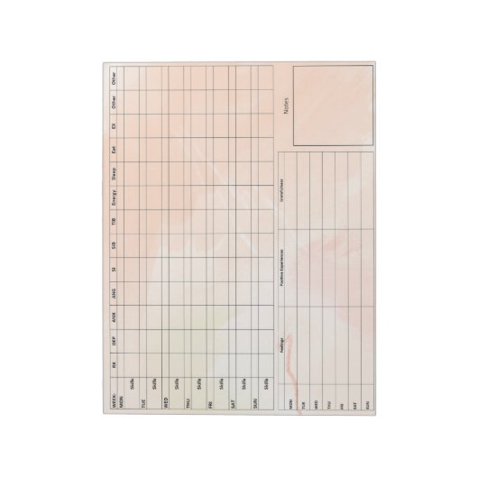 DBT Dairy Card Notepad - 40 Blätter braun Notizblock (Rotiert)