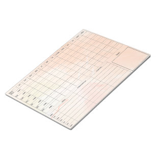 DBT Dairy Card Notepad - 40 Blätter braun Notizblock