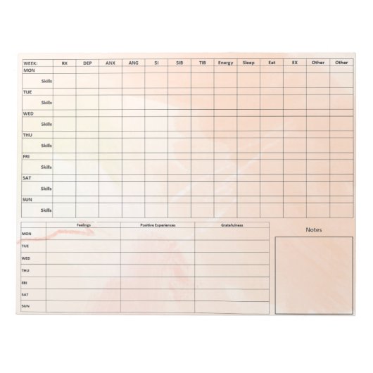 DBT Dairy Card Notepad - 40 Blätter braun Notizblock (Vorderseite)
