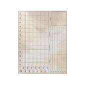 DBT Dairy Card Notepad - 40 Blätter braun Notizblock (Rotiert)