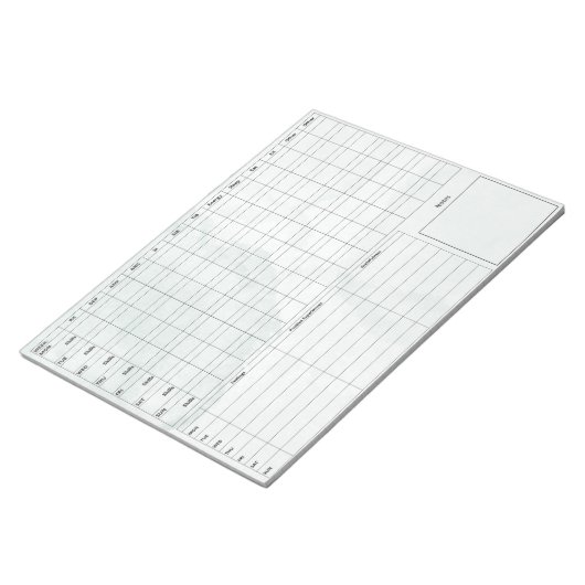 DBT Dairy Card Notepad - 40 Blätter Grüner Marmor Notizblock (angewinkelt)