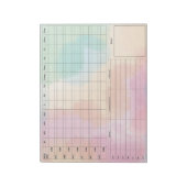 DBT Dairy Card Notepad - 40 Sheets Colors Notizblock (Rotiert)