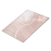 DBT Dairy Card Notepad - 40 Sheets Rose Notizblock (angewinkelt)