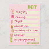 DBT - Den Moment verbessern Postkarte (Vorderseite)