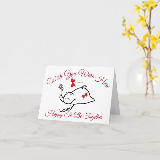 DBY Wish Sie wären hier Karte (Gelbe Blume)