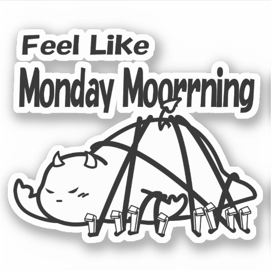 DBY's Montag Morgen Aufkleber (Vorderseite)