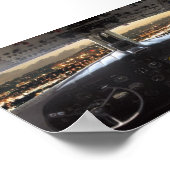 DC3 Cockpit Night View Poster (Ecke)