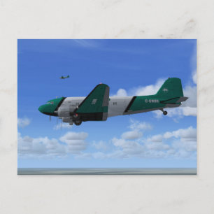 DC-3 Formations-Postkarte [BAV] Postkarte