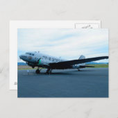DC-3-Luftfahrzeuge Postkarte (Vorne/Hinten)