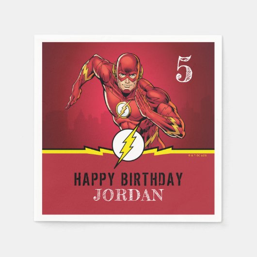 DC-Comic | Der Flash-Geburtstag Serviette (Vorderseite)