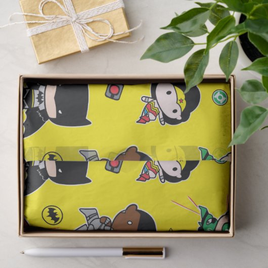 DC-Comic | Justice League - Chibi Birthday Seidenpapier (Geschenk)