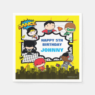 DC-Comic   Justice League - Chibi Birthday Serviette
