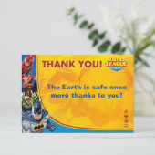 DC-Comic | Justizielle Liga - Geburtstag Dankeskarte (Stehend Vorderseite)