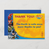 DC-Comic | Justizielle Liga - Geburtstag Dankeskarte (Vorne/Hinten)