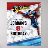 DC-Comic | Superman Birthday Welcome Sign Poster (Vorne)
