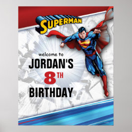 DC-Comic | Superman Birthday Welcome Sign Poster