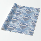 DC-Comic | Superman | Cityscape-Logo Geschenkpapier (Ungerollt)