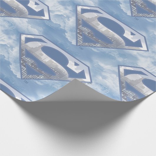 DC-Comic | Superman | Cityscape-Logo Geschenkpapier (Ecke)