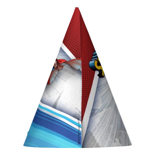 DC-Comic | Superman - Geburtstag Partyhütchen (Rückseite)