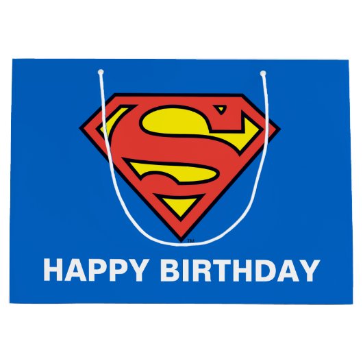 DC-Comic | Superman | Klassisches Logo Große Geschenktüte (Vorderseite)