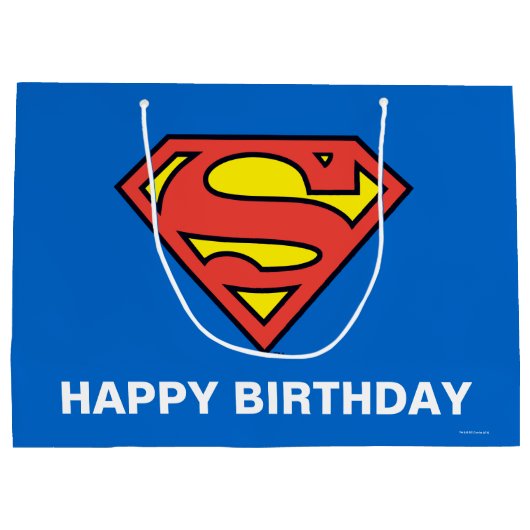 DC-Comic | Superman | Klassisches Logo Große Geschenktüte (Rückseite)