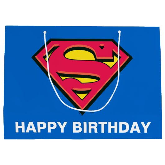 DC-Comic | Superman | Klassisches Logo Große Geschenktüte (Rückseite)