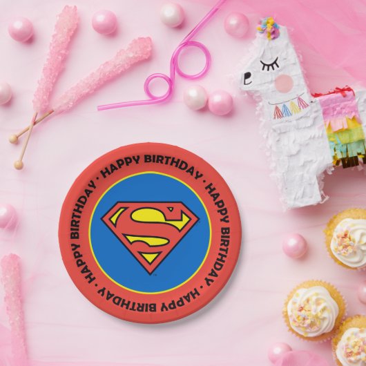 DC-Comic | Superman | Klassisches Logo Pappteller (Party)