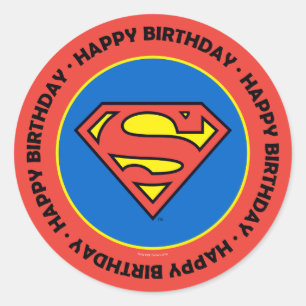 DC-Comic Superman Klassisches Logo Runder Aufkleber